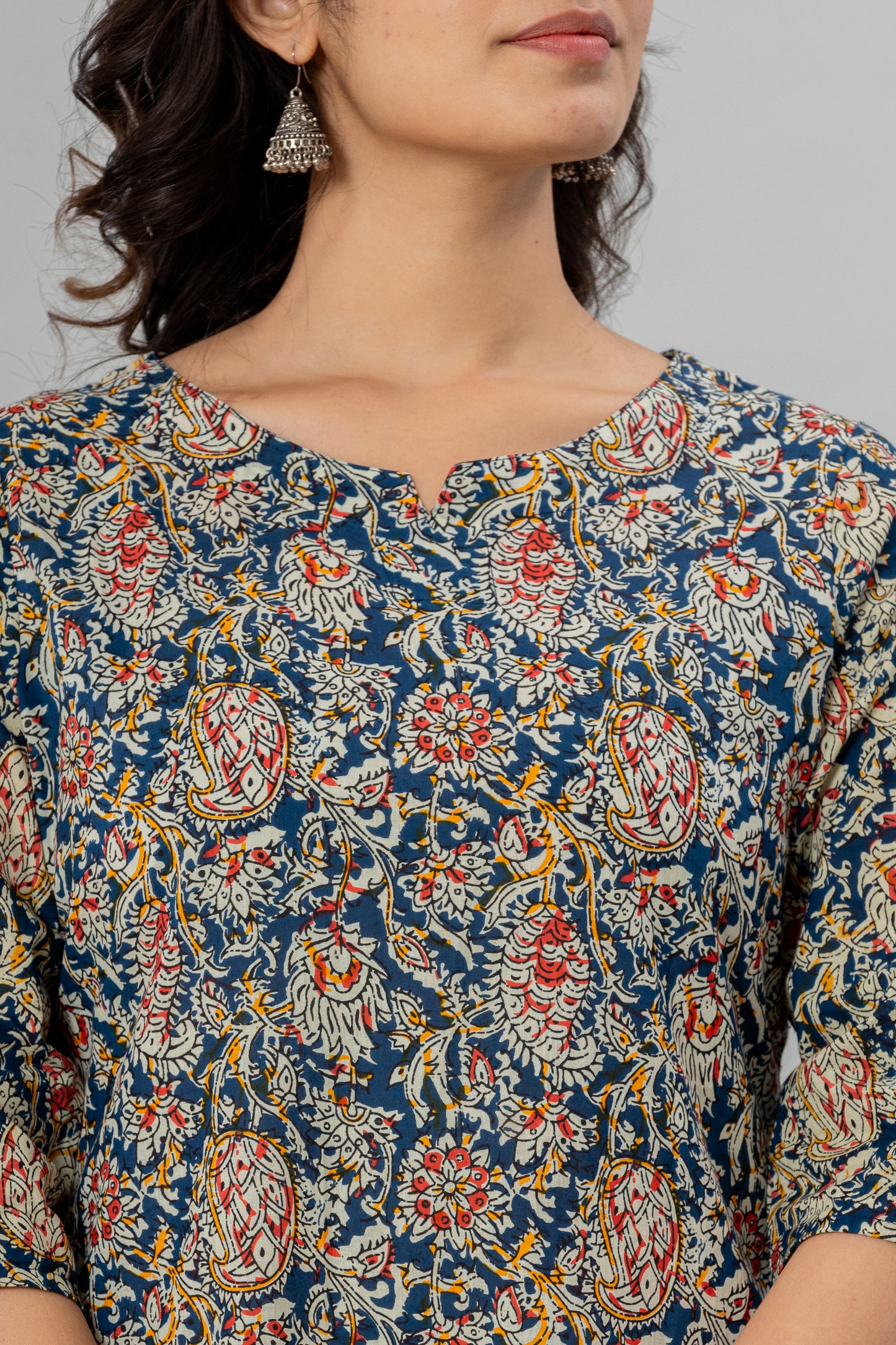 Blue Pure Cotton Printed Night Suit