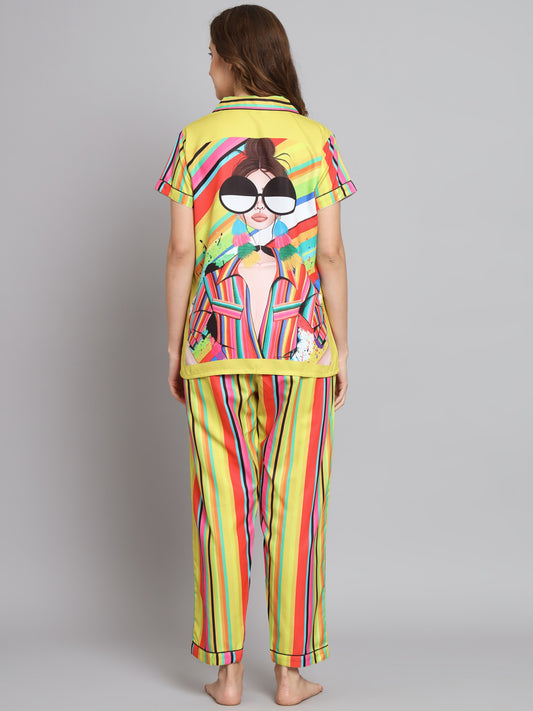Boss Lady Back Printed PJ Set