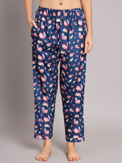 Floral Girl Back Printed PJ Set
