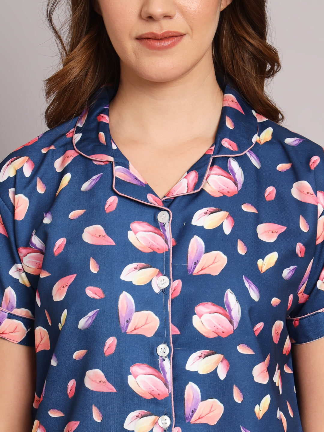 Floral Girl Back Printed PJ Set