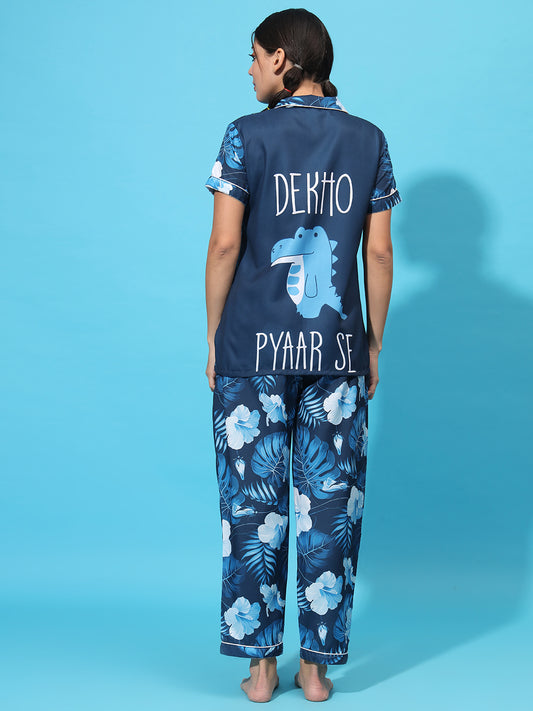 Dekho Pyaar Se Back Printed PJ Set